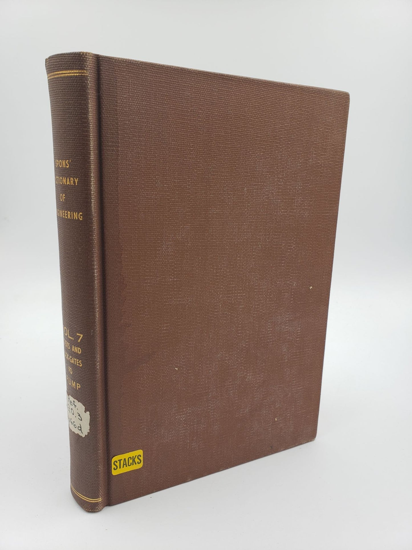 Spons' Dictionary of Engineering: Locks and Lock-Gates to Pump (Volume 7)