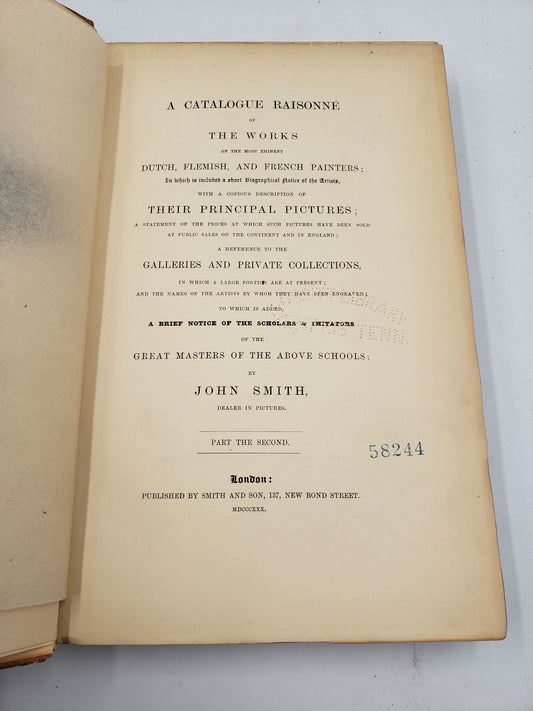 A Catalogue Raisonne of the Works of the Most Eminent Dutch, Flemish, and French Painters (Volume 2)