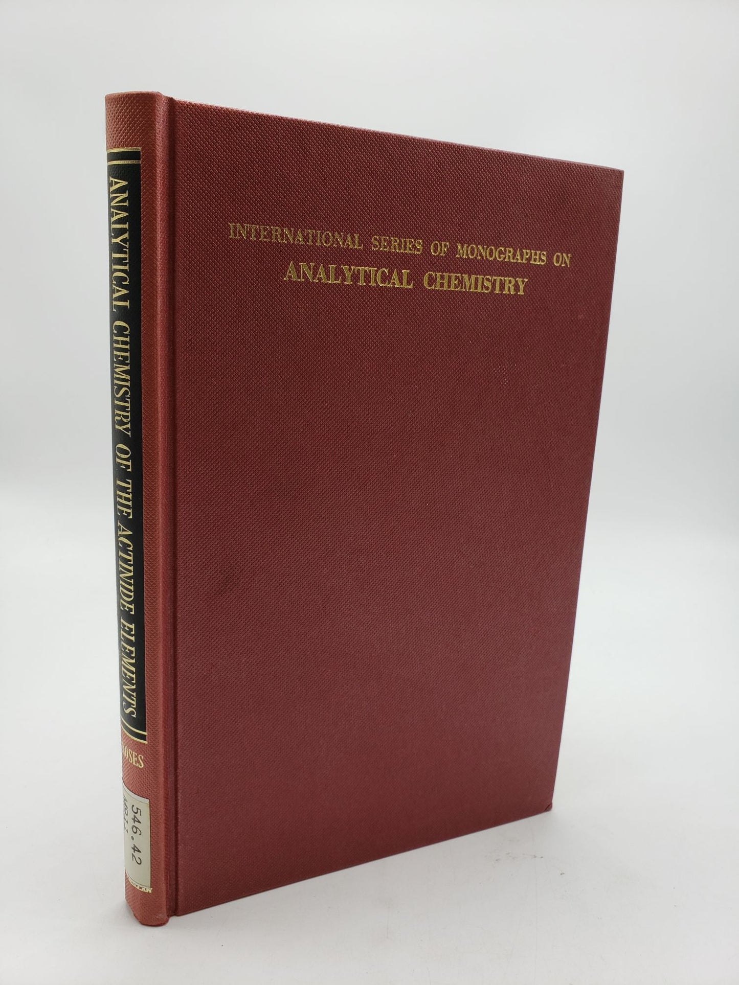 Analytical Chemistry of the Actinide Elements