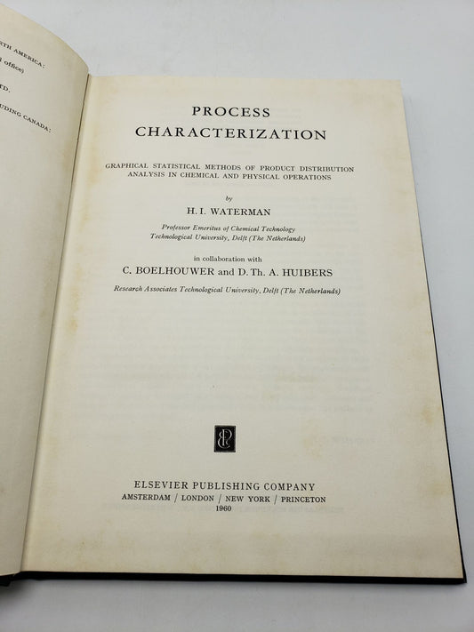 Process Characterization: Graphical Statistical Methods of Product Distribution Analysis in Chemical and Physical Operations