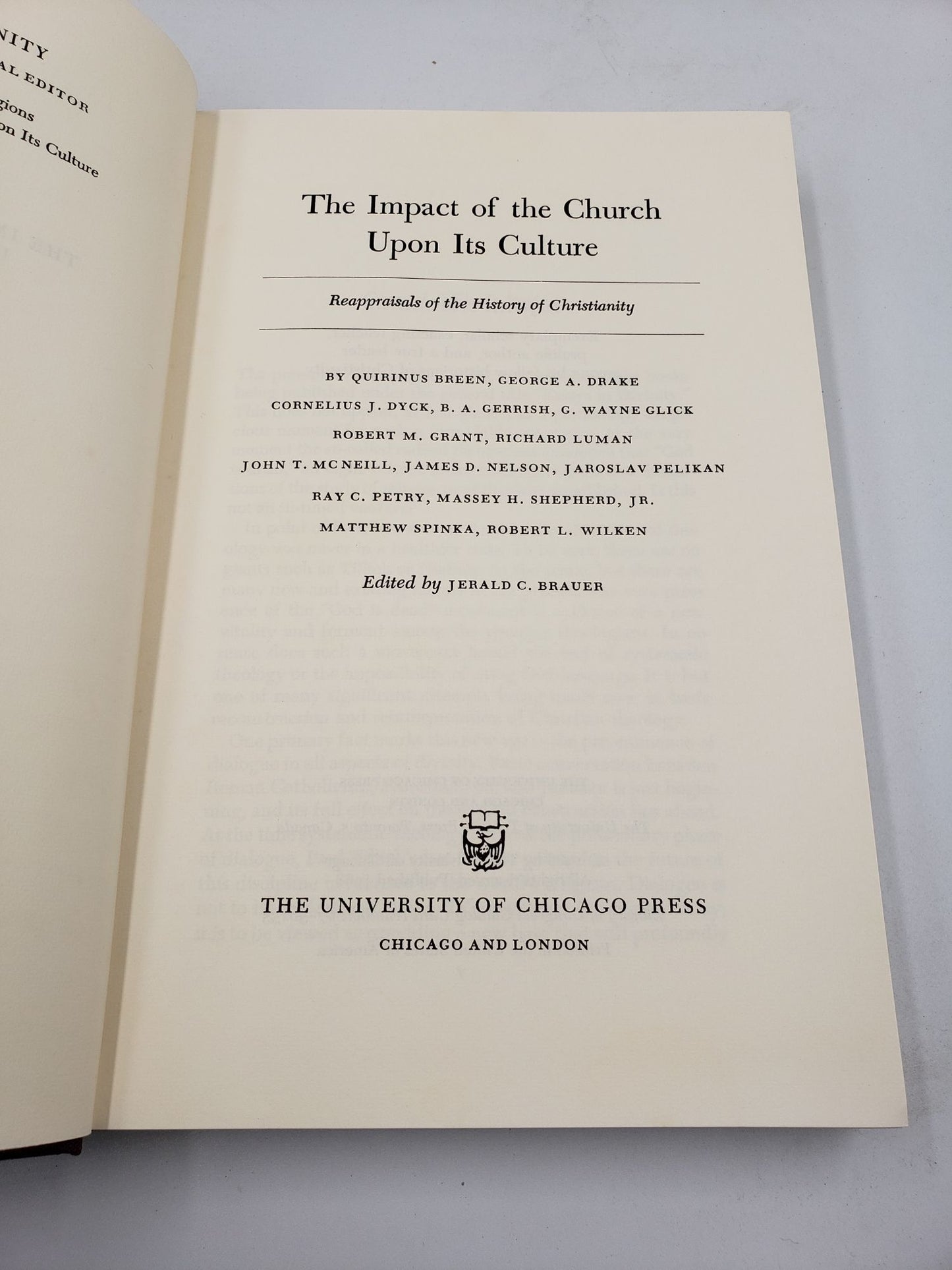 Essays in Divinity: The Impact of the Church Upon Its Culture (Volume 2)