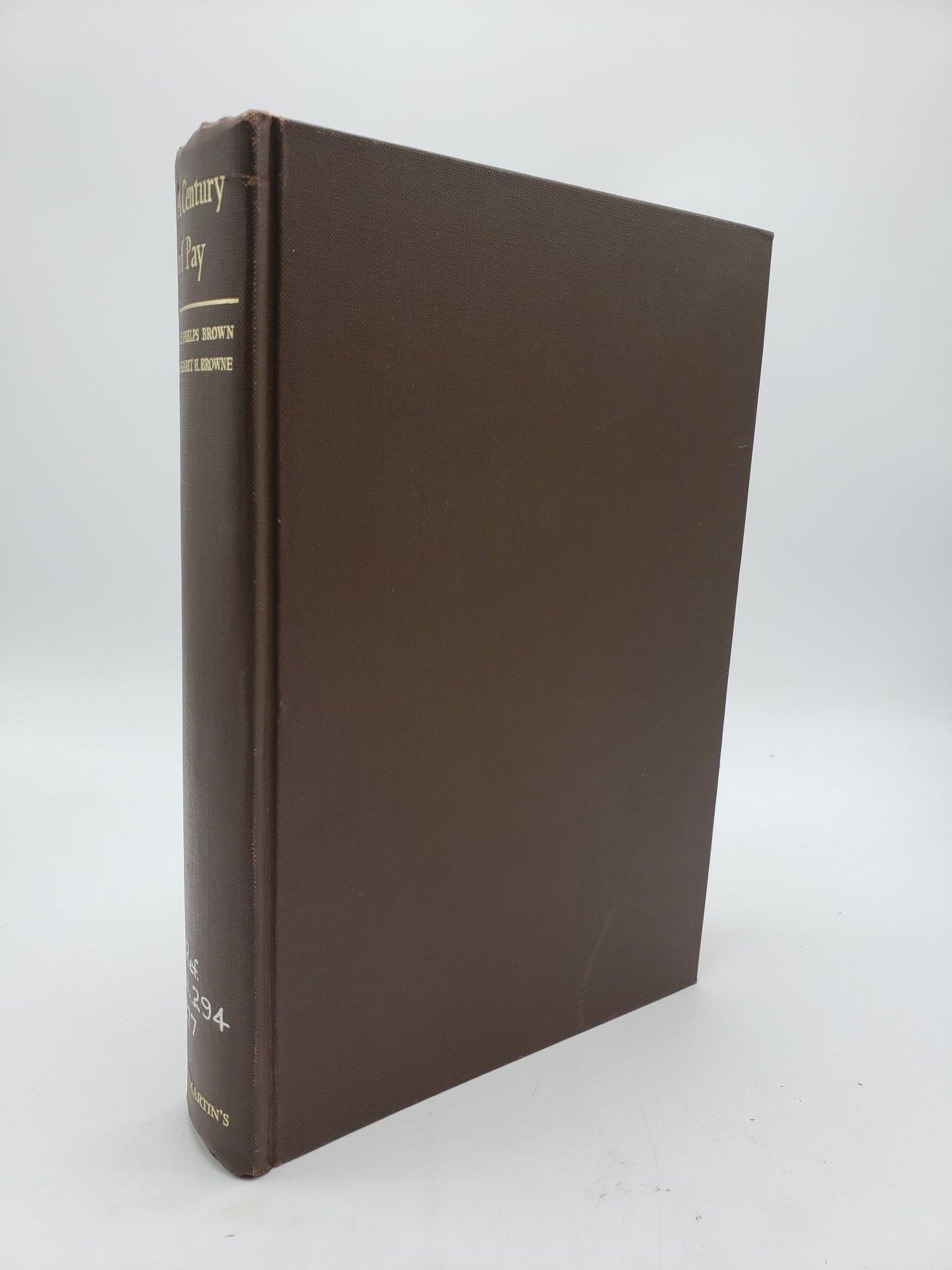 Century of Pay: The Course of Pay & Production in France, Germany, Sweden, the United Kingdom, & the United States of America, 1860-1960