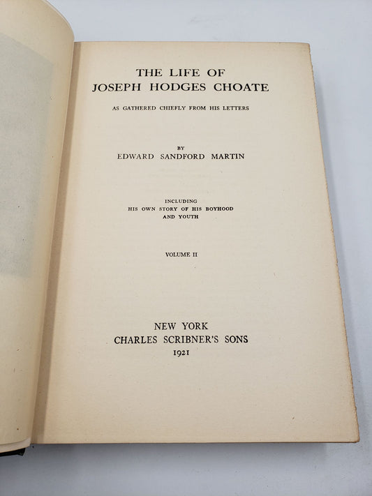 The Life of Joseph Hodges Choate: As Gathered Chiefly From His Letters (Volume 2)