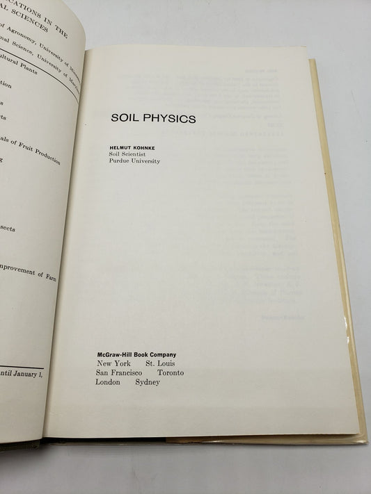 Soil Physics