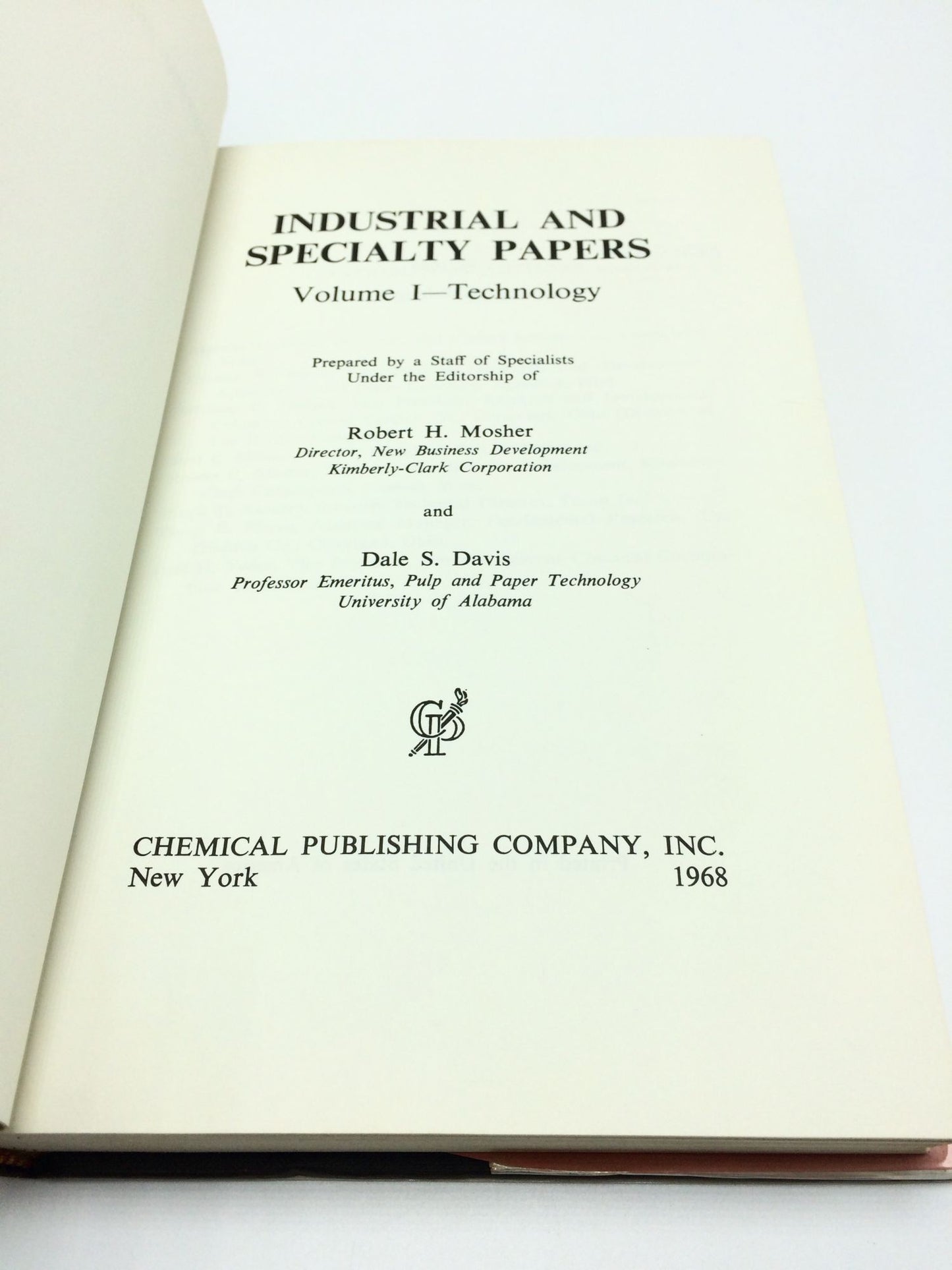 Industrial and Specialty Papers Volume I: Technology