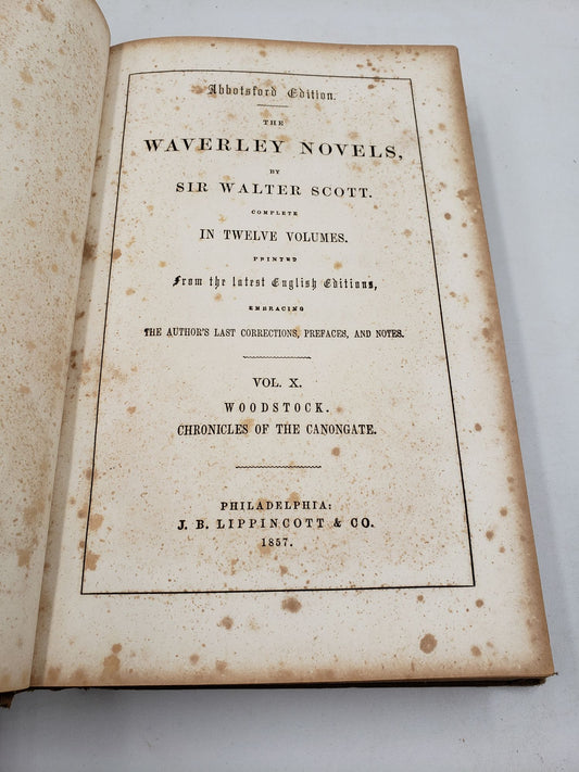 The Waverley Novels: Woodstock, Chronicles of the Canongate (Volume 10)