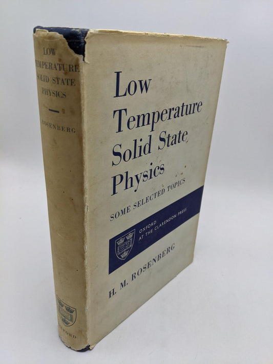 Low Temperature Solid State Physics