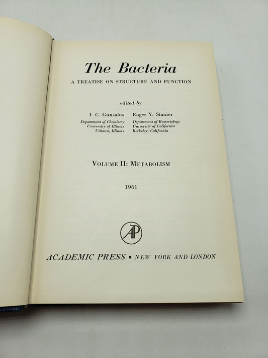 The Bacteria, A Treatise on Structure and Function: Metabolism (Volume 2)