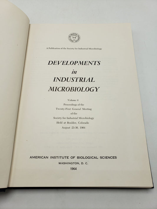 Developments in Industrial Microbiology (Volume 6)