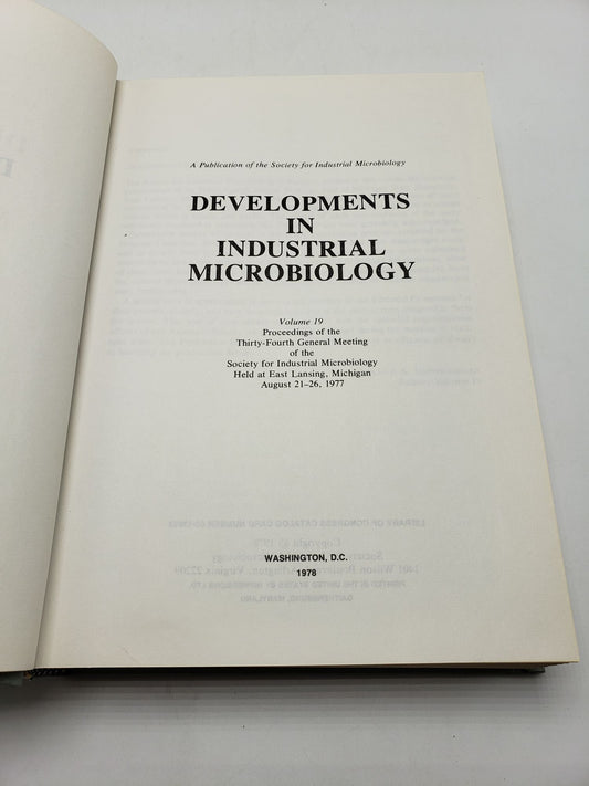 Developments in Industrial Microbiology (Volume 19)