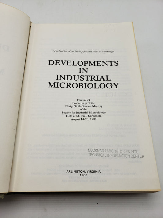 Developments in Industrial Microbiology (Volume 24)