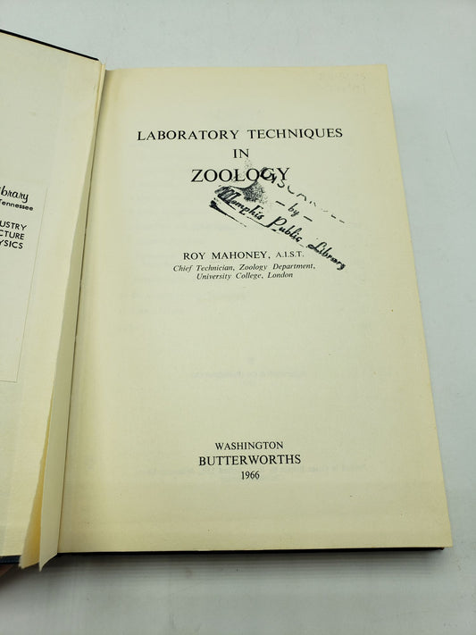 Laboratory Techniques in Zoology