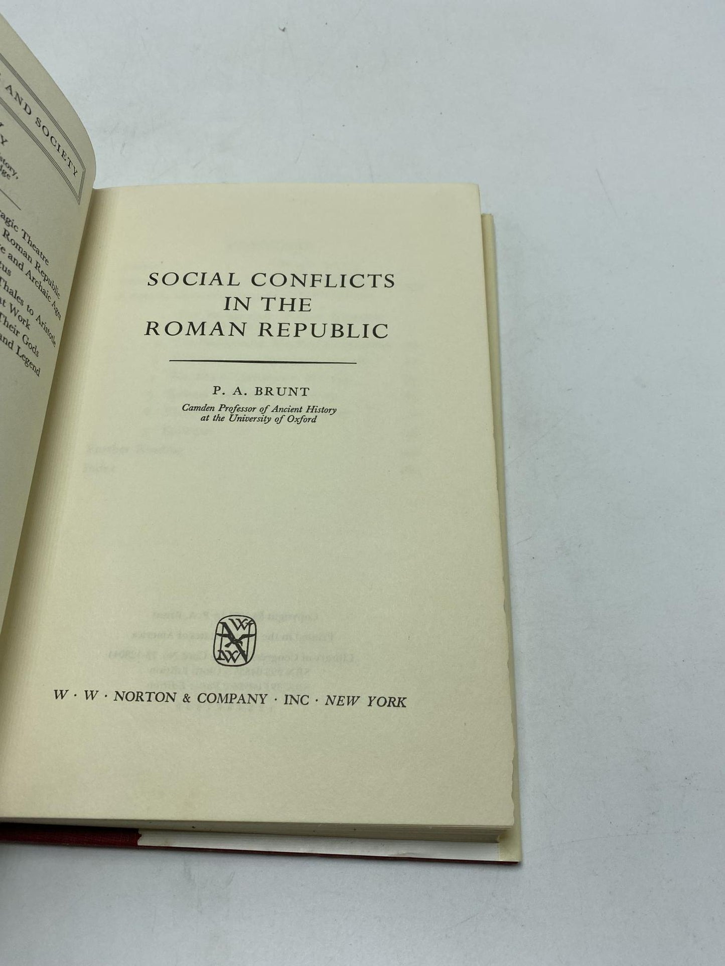 Social Conflicts in the Roman Republic