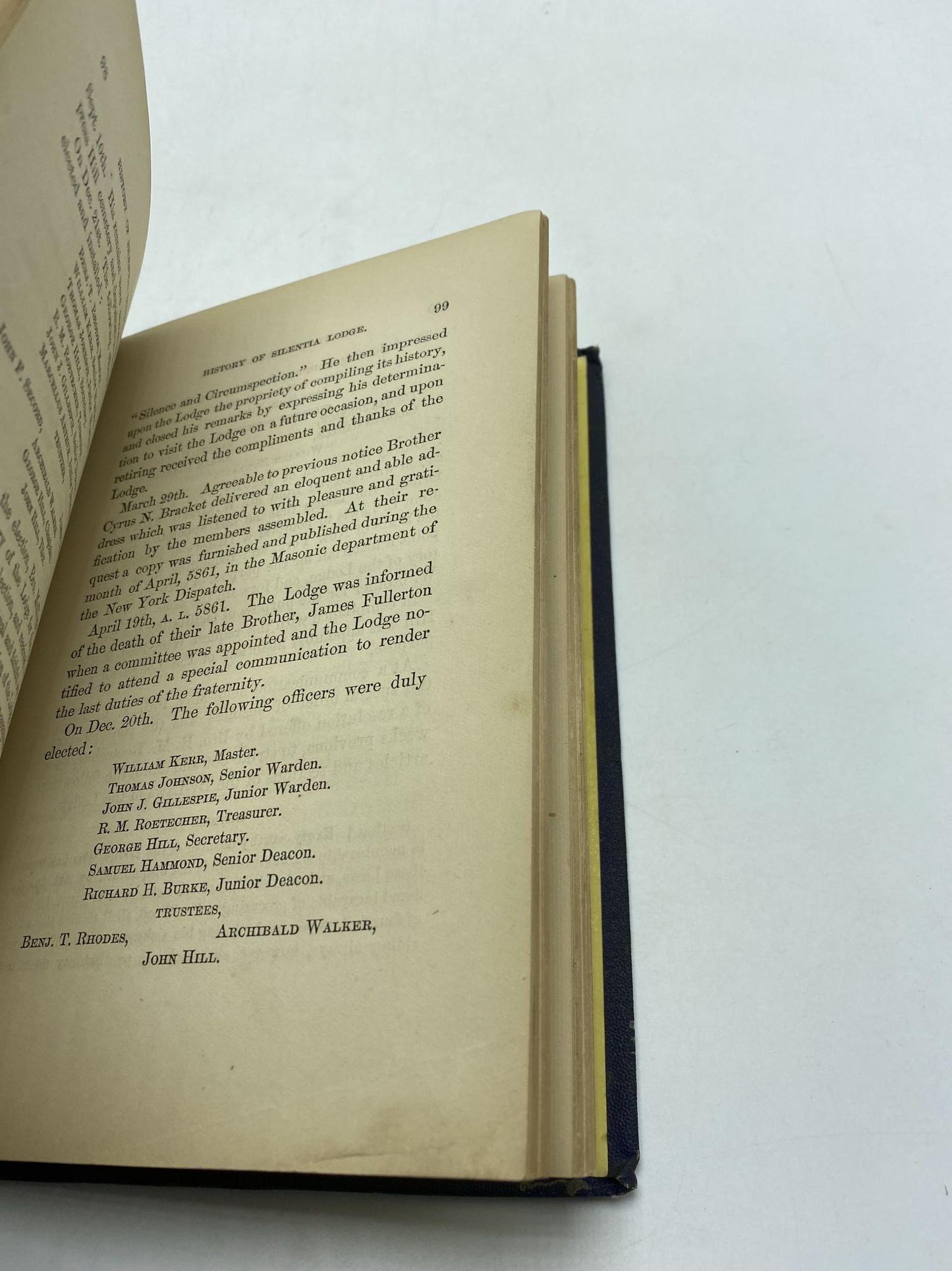 History of Silentia Lodge, No. 198, Free and Accepted Masons, Compiled From The Records and Other Sources, From Its Organization In 1823 To March 1869, With a List of Members, Past Masters, etc.