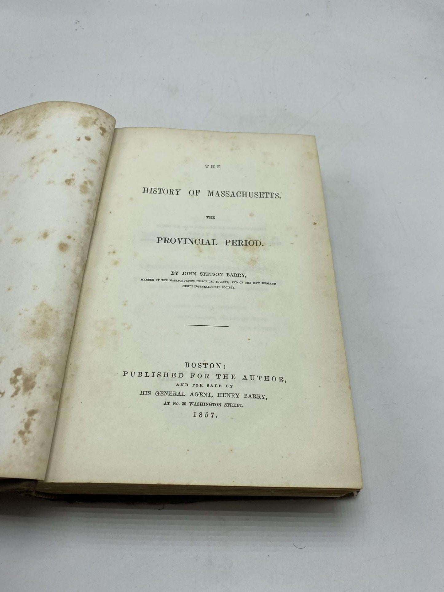 The History of Massachusetts: The Provincial Period