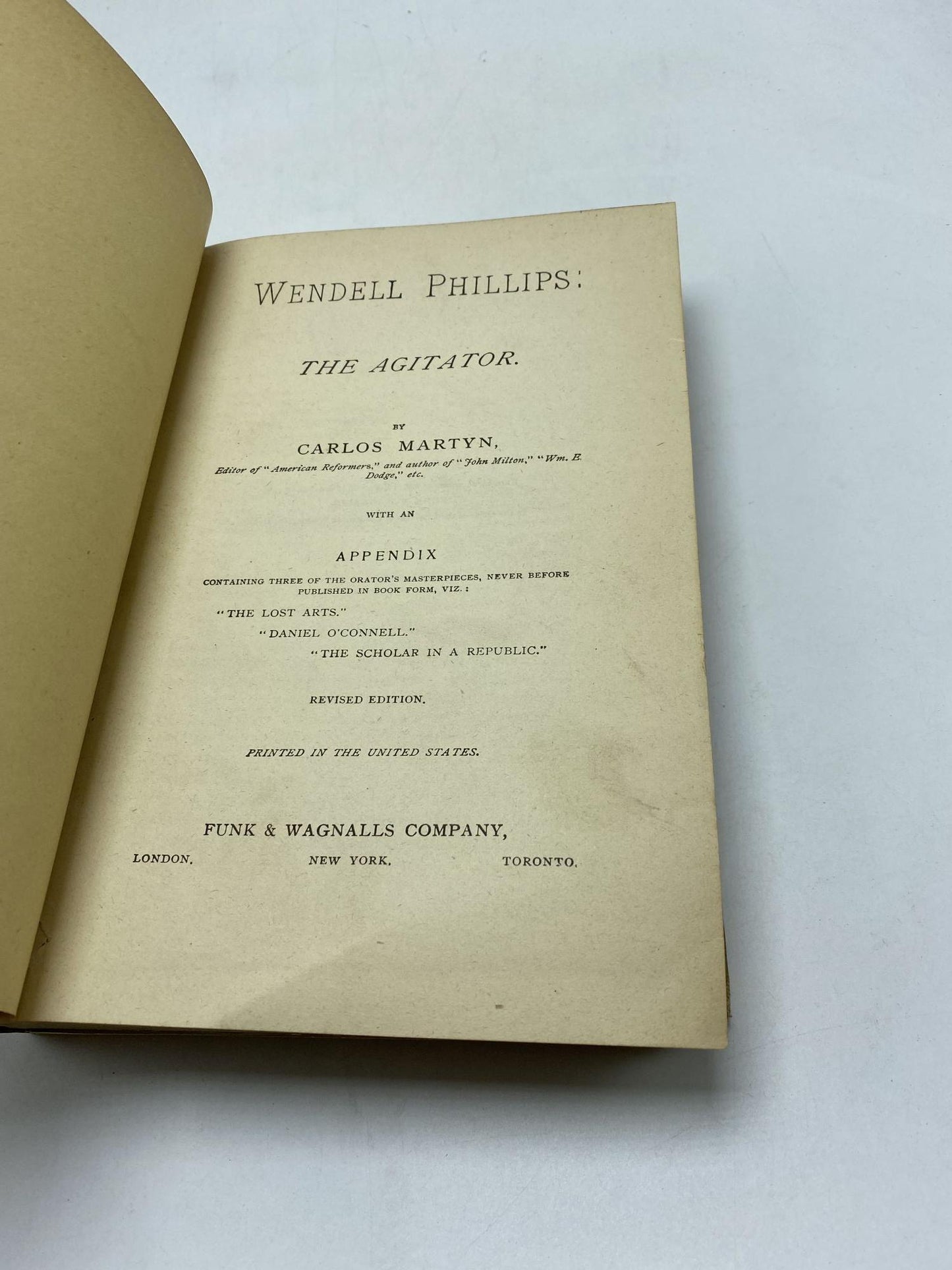 Wendell Phillips: The Agitator