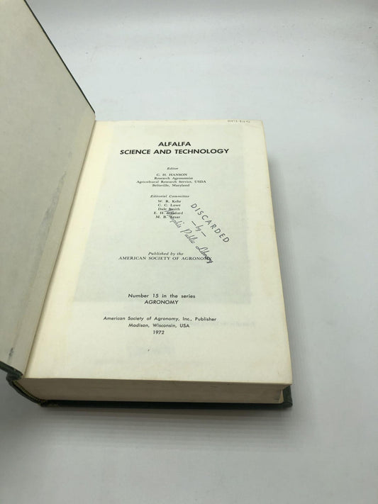 Alfalfa Science & Technology