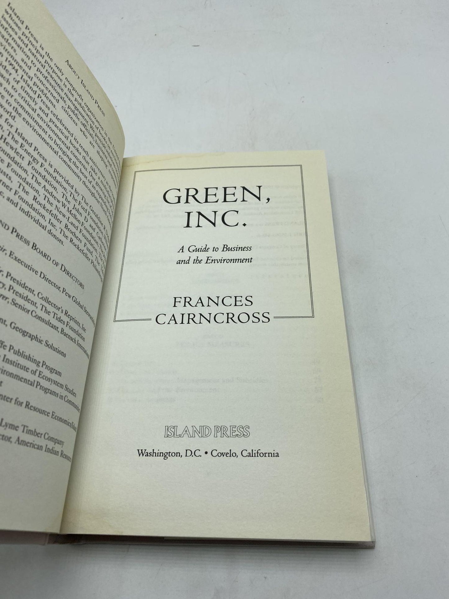 Green, Inc.: A Guide to Business and the Environment