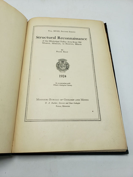 Structural Reconnaissance of the Mississippi Valley Area from Old Monroe, Missouri, to Nauvoo, Illinois