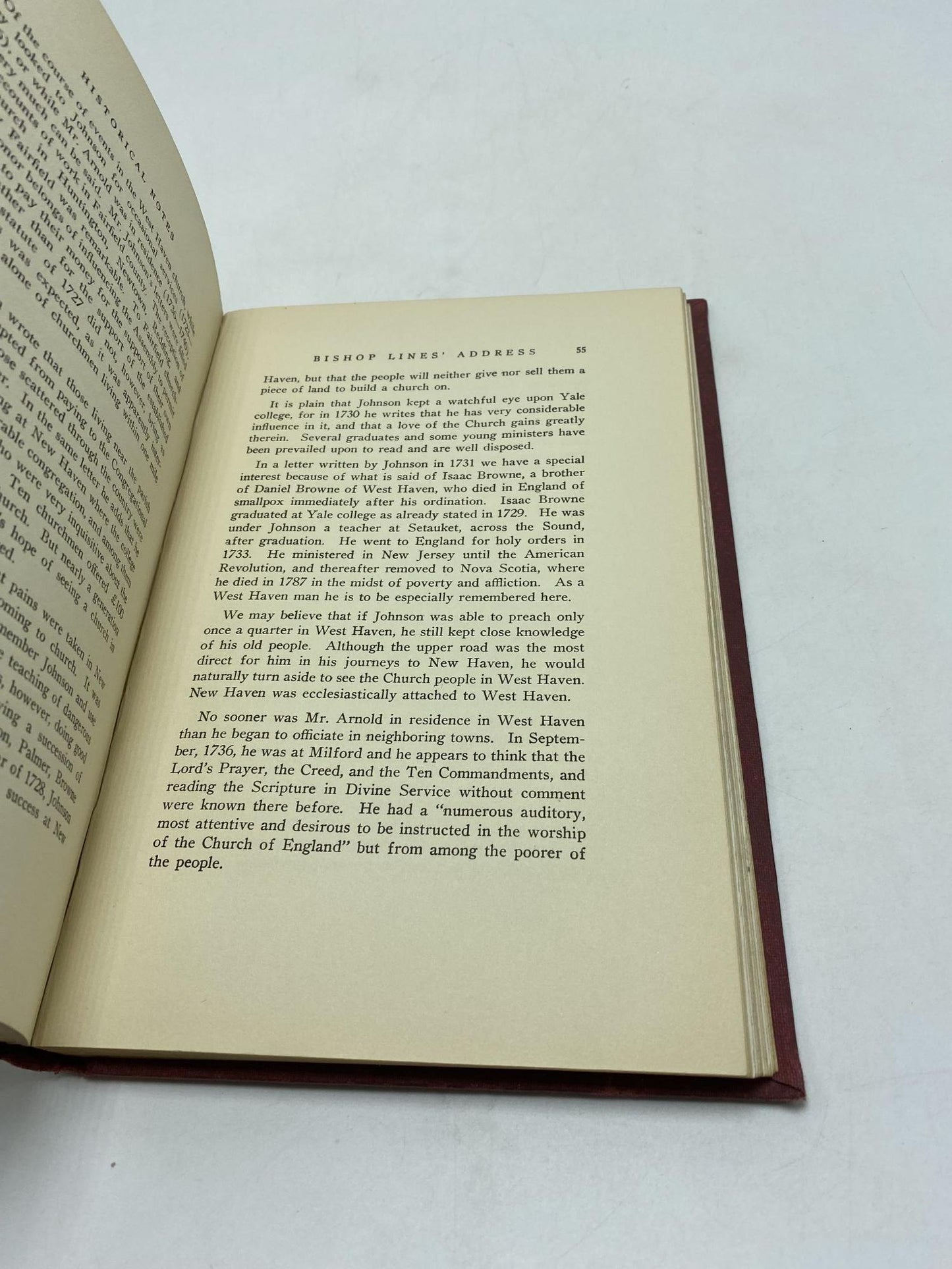 Historical Notes About Christ Church, West Haven, Connecticut, concerning its Two Hundred Years of Existence, 1723-1923 [History of Christ Church]